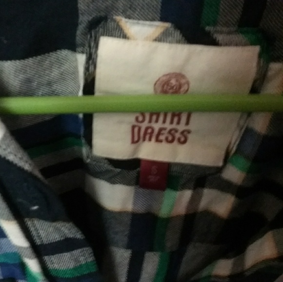 Plaid Shirt Dress - Picture 2 of 4